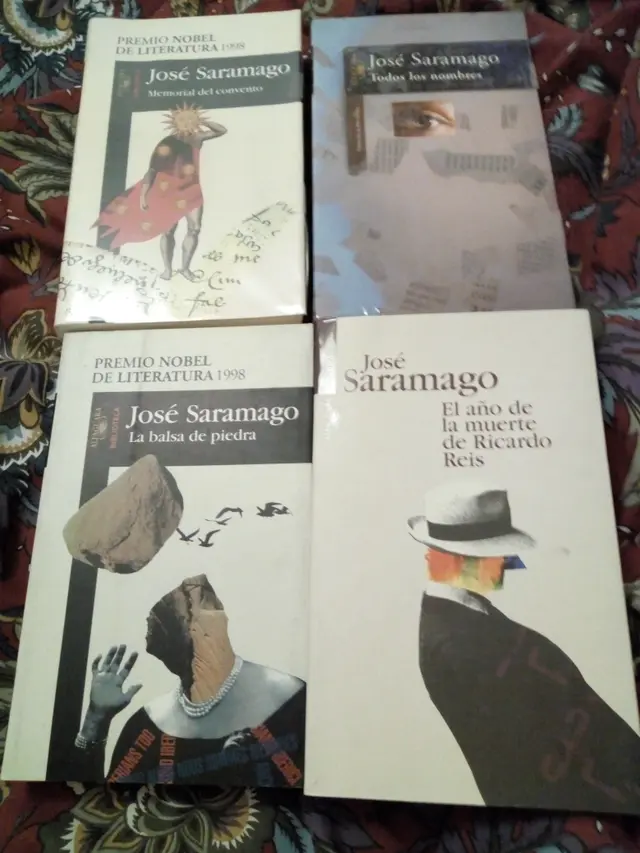 4 liburu (berri-berri daude), José Saramagorenak irudia - iragarkilaburrak.eus