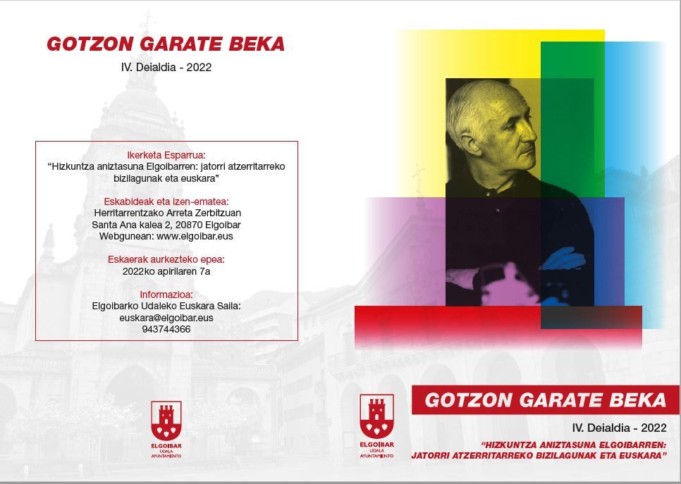Gotzon Garate beka deialdia irudia - iragarkilaburrak.eus