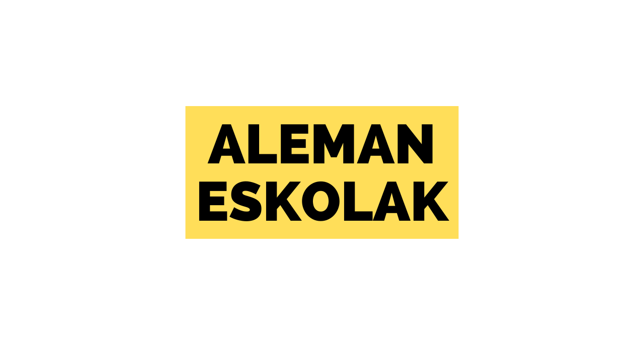 Aleman eskolak online irudia - iragarkilaburrak.eus